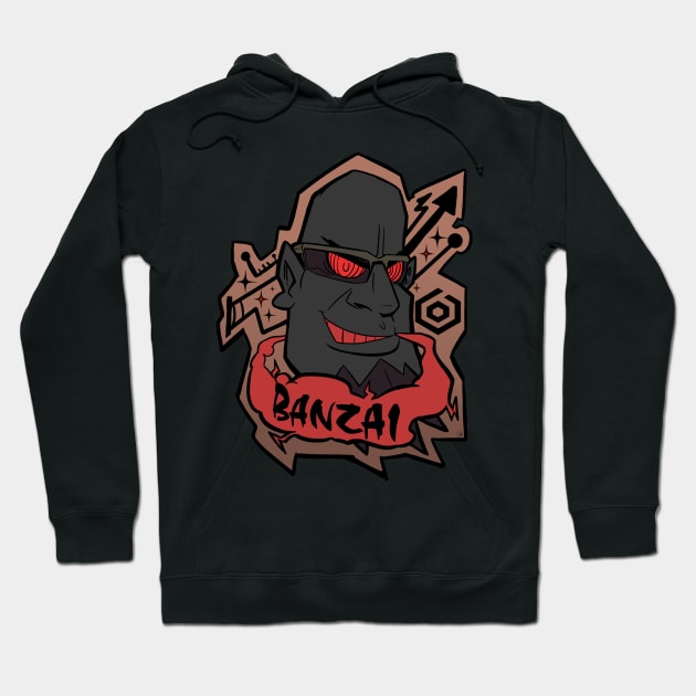 BANZAI! Goji Black Hoodie by Taibatk5